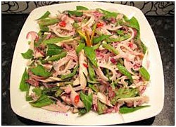 Món ngon từ mực: Gỏi râu mực