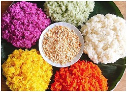 "No mắt" với xôi ngũ sắc ngày Tết