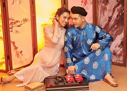 Vợ chồng Ưng Hoàng Phúc - Kim Cương đẹp như tranh trong bộ ảnh Tết cổ truyền