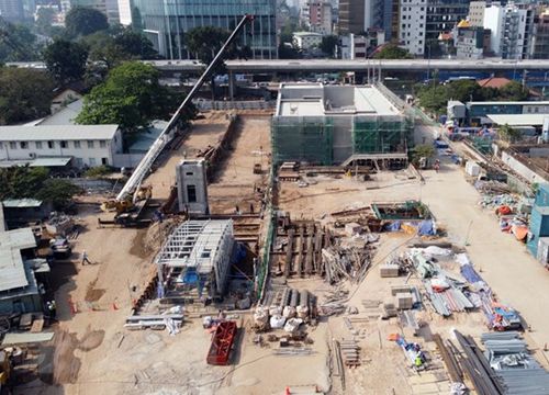 Mùa Xuân trên công trường tuyến metro số 1 Bến Thành-Suối Tiên