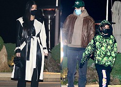 Kourtney Kardashian sang chảnh đi ăn tối cùng con trai cưng