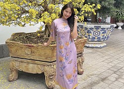 Primmy Trương khoe khoảnh khắc rạng rỡ sáng mùng 1 Tết, diện áo dài xinh đẹp đón năm mới đầu tiên ở nhà Phan Thành