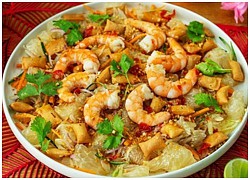 Salad tôm bưởi chống ngấy ngày Tết