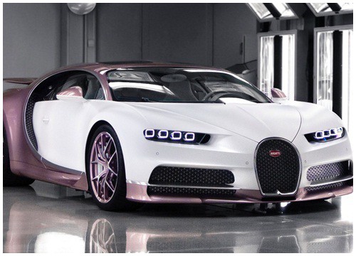 Đại gia mua Bugatti Chiron Sport đặc biệt màu trắng hồng tặng vợ