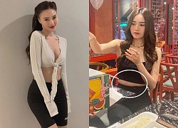 Chưa cần ai bóc, Lan Ngọc tự tung ảnh dìm vòng eo 54cm nay đã có "bé mỡ": Nỗi khổ chung sau Tết là đây!