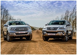 Ford Everest áp sát Toyota Fortuner trong cuộc đua SUV 7 chỗ tháng 1/2021