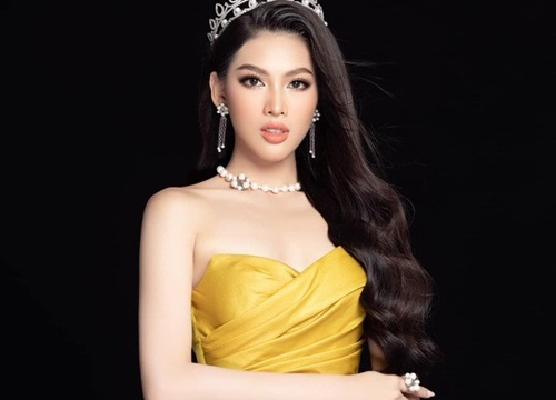 Gam màu vàng sang chảnh đích thị là màu 'phong thuỷ' của Á hậu Ngọc Thảo ở Miss Grand 2021