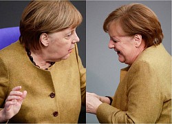 Khoảnh khắc đáng yêu khi bà Merkel 'hốt hoảng' vì quên khẩu trang