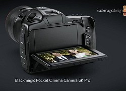 Máy ảnh BMPCC 6K Pro giá 2495 USD của Blackmagic có màn hình HDR siêu sáng