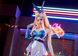 Nữ cosplayer hóa thân thành Ahri "bức thở vòng 1", còn khiêu khích người xem: "1 2 3 5 anh đã đánh rơi nhịp nào chưa?"