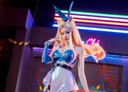 Nữ cosplayer hóa thân thành Ahri "bức thở vòng 1", còn khiêu khích người xem: "1 2 3 5 anh đã đánh rơi nhịp nào chưa?"