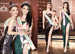 Á hậu Ngọc Thảo khoe chân dài 1m11 'cực phẩm', nhận sash Miss Grand Vietnam từ Kiều Loan