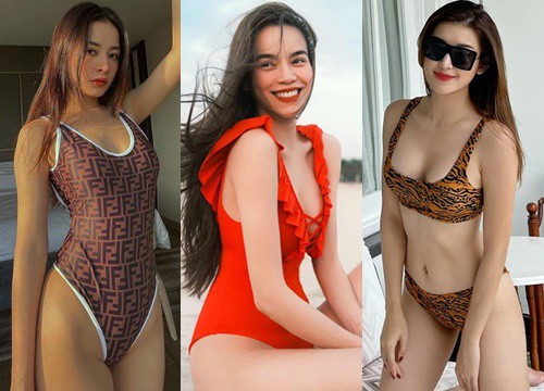 Chưa đến hè mà dàn mỹ nhân Việt đã thi nhau diện bikini "nóng bỏng mắt": Chi Pu, Huyền My cực sexy nhưng sốc nhất là "mẹ ba con" Hà Hồ