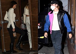 Vợ chồng Justin Bieber diện đồ hiệu sang chảnh đi ăn tối cùng Kendall Jenner