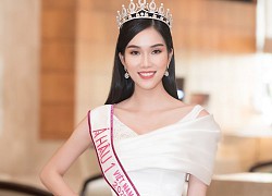 Gam màu trắng thanh lịch là 'chân ái' của Á hậu Phương Anh tại Miss International 2021