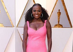 Đầm thảm đỏ đa sắc màu của Viola Davis