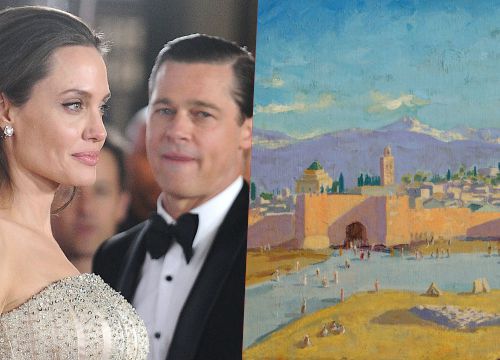 Angelina Jolie bán bức tranh hiếm được Brad Pitt tặng với giá kỷ lục: 12 triệu đô la