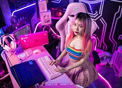 Bộ gaming gear full hồng đẹp ngất ngây, chuẩn bài để game thủ đi tặng "gấu"