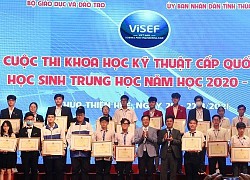 12 dự án giành giải Nhất thi KHKT quốc gia cho học sinh trung học