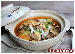 Cách làm canh kim chi nấu thịt bò càng ăn càng nghiền !