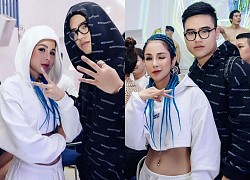 Diệp Lâm Anh diện style hip-hop, khoe vòng eo phẳng lỳ bên GDucky khiến netizen nghi ngờ: "Có đúng mẹ 2 con đây không?"