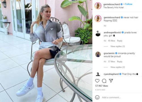 Eugenie Bouchard khoe ảnh sang chảnh ở đồi Beverly Hills