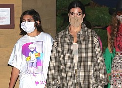 Kourtney Kardashian lái siêu xe đi ăn tối cùng con trai sau khi công khai tình trẻ