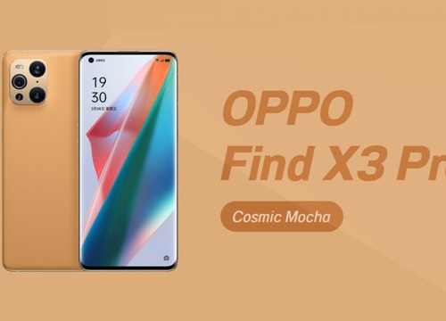 Oppo Find X3 Pro "Cosmic Mocha" sang trọng với mặt lưng bằng da