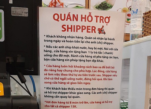 Quán ăn chiều shipper như "thượng đế" khiến mọi người bất ngờ về cung cách phục vụ