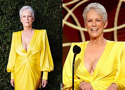 Diễn viên U60 Jamie Lee Curtis khoe vòng 1 căng tràn, đánh bật dàn mỹ nhân tại Quả Cầu Vàng