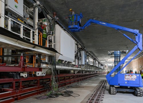 Hoàn thành vận hành thử robot đào hầm metro Nhổn - ga Hà Nội