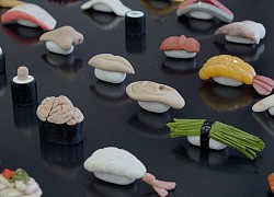 Cực chất với khay sushi làm bằng đá tự nhiên, ai nhìn cũng muốn thử ăn ngay