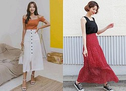 Mùa hè mix đồ với chân váy dài vừa đẹp lại vừa trendy!