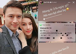 Chào buổi sáng 8/3, Quế Vân được bạn trai doanh nhân chuyển nóng ngay 2 tỷ đồng làm quà!