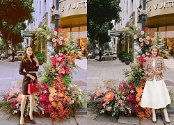 Đứng bên cột đèn nở hoa, Bảo Thanh - Hồng Diễm trông thật giả trân!