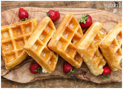 Waffle món ăn đường phố nâng tầm ẩm thực Vương quốc Bỉ