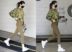 Kendall Jenner mặc đồ bó, khoe dáng thanh mảnh đi tập gym