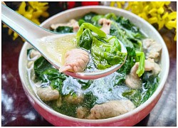 Ngọn đậu Hà Lan nấu canh thịt thanh mát, giàu dinh dưỡng