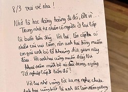 Nam sinh lớp 11 viết thiệp cho em gái nhân ngày 8/3, từng câu chữ khiến anh gia sư lặng người