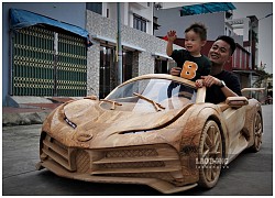 Cận cảnh siêu xe Bugatti Centodieci bằng gỗ "gây sốt" trên báo nước ngoài