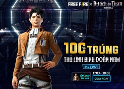 Game thủ Free Fire nhận về hàng loạt ưu đãi khủng từ sự kiện kết hợp cùng bộ anime nổi tiếng bậc nhất Attack on Titan