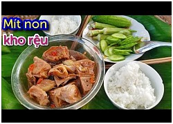 Mít non kho rệu- món ngon nhớ đời