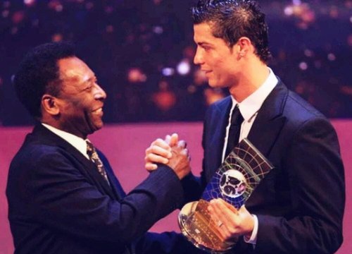 Pele chúc mừng kỷ lục của Ronaldo