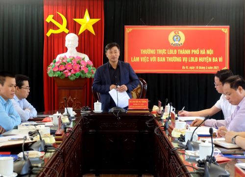 Liên đoàn Lao động huyện Ba Vì: Triển khai hiệu quả các phong trào thi đua yêu nước