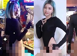 "Mặc như không mặc" rồi thực hiện nhiều hành động phản cảm ở chợ đêm, nữ YouTuber nhận mưa gạch đá từ CĐM