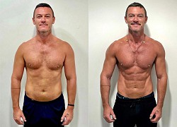 Tài tử Luke Evans khoe bụng 6 múi sau 8 tháng tập luyện