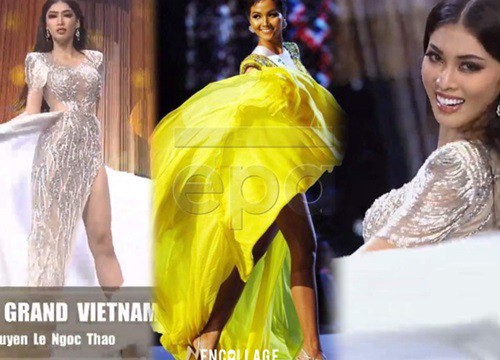 Màn hất váy gợi nhớ H'Hen Niê của Ngọc Thảo đêm bán kết Miss Grand International 2020