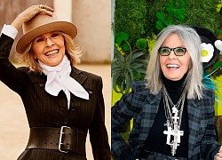 Diane Keaton 75 tuổi vẫn "cưa sừng làm nghé", mặc đồ như gái đôi mươi