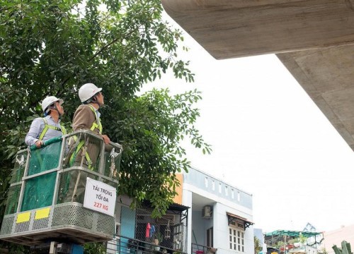 Thêm 4 gối dầm metro tuyến Bến Thành Suối Tiên có dấu hiệu bị trượt