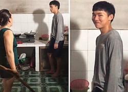 Video: Chàng trai bị mẹ cầm chổi đánh vì đi chơi từ trưa đến tối